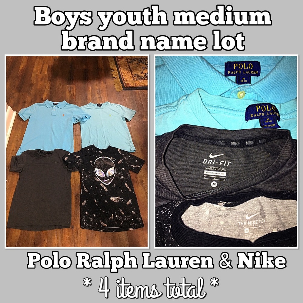 Boys POLO RL / Nike shirt bundle ( 4 items !)
